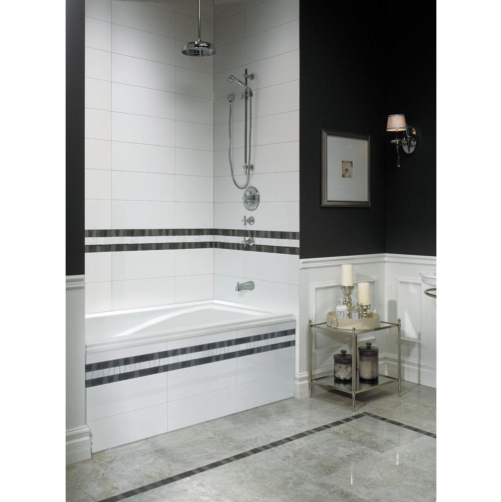 Neptune DELIGHT bathtub 36x72 with Tiling Flange, Left drain, Whirlpool/Activ-Air, White