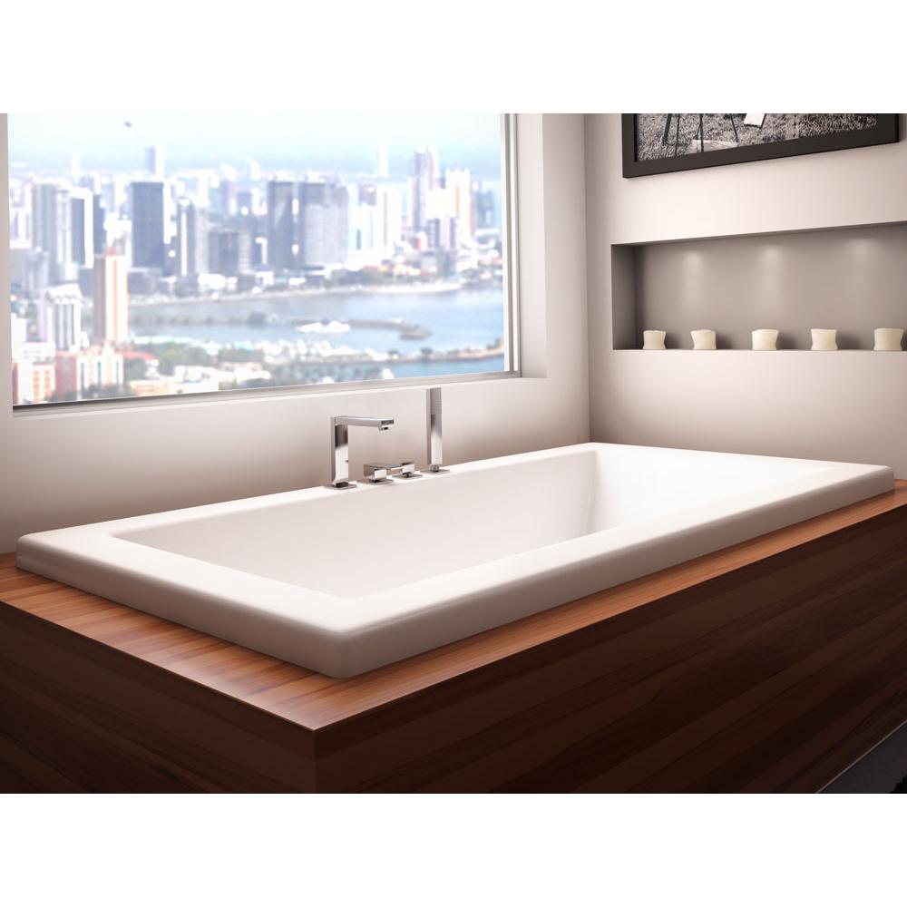Neptune ZEN bathtub 32x66 with armrests and 4'' top lip, Whirlpool, White