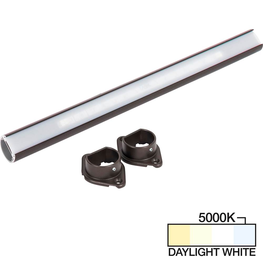 Task Lighting 42'' LED Lighted Closet Rod, Bronze 5000K Daylight White